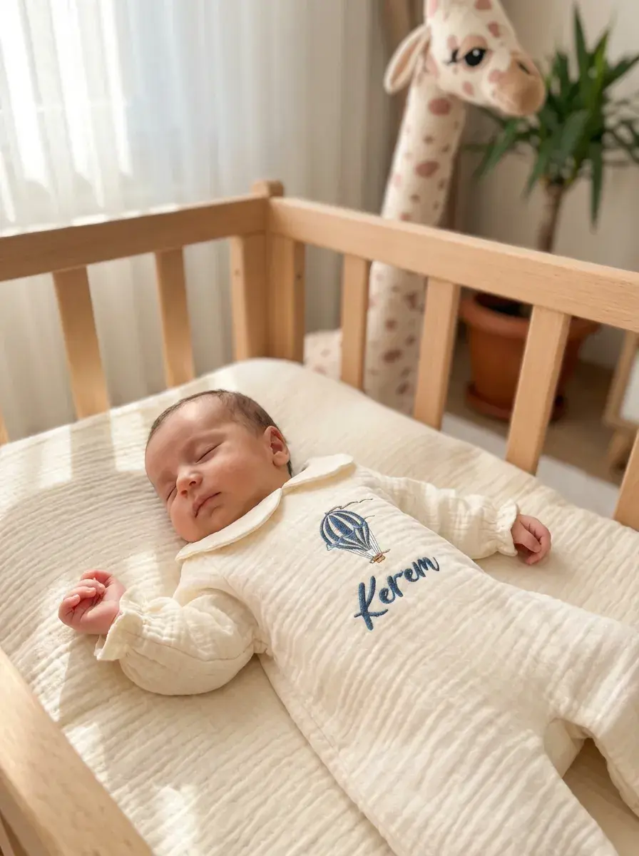 KREM MÜSLİN HASTANE ÇIKIŞI ERKEK