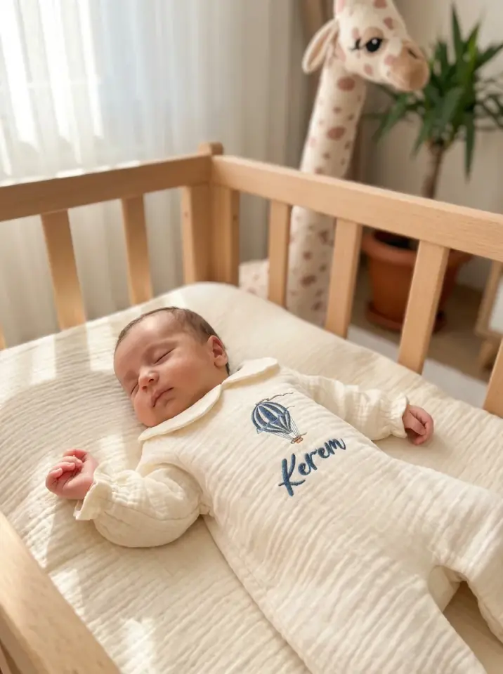 KREM MÜSLİN HASTANE ÇIKIŞI ERKEK