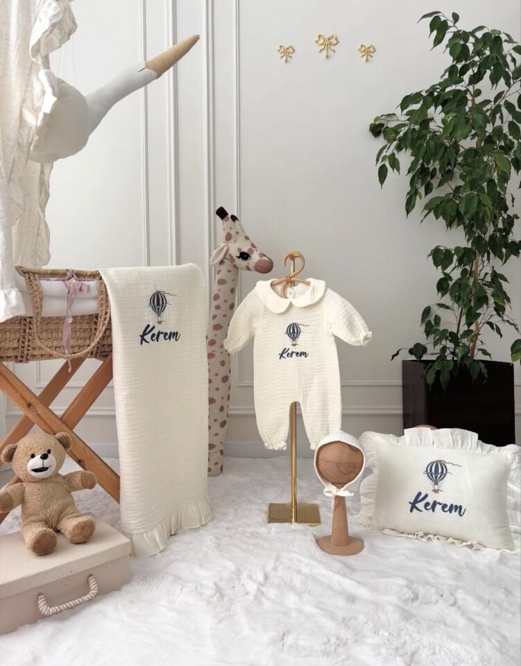 KREM MÜSLİN HASTANE ÇIKIŞI ERKEK