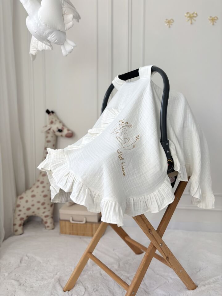 4 KATLI MÜSLİN PUSET ÖRTÜSÜ