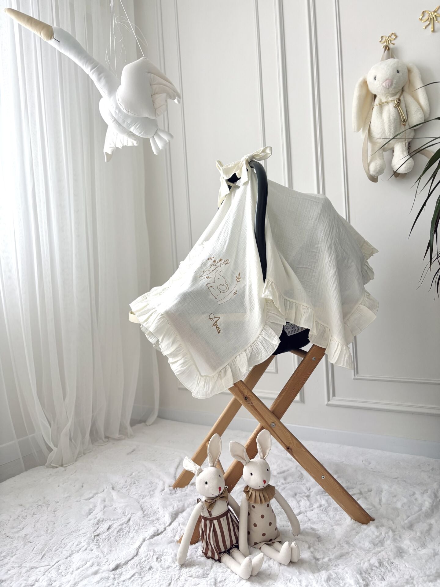 2 KATLI MÜSLİN PUSET ÖRTÜSÜ