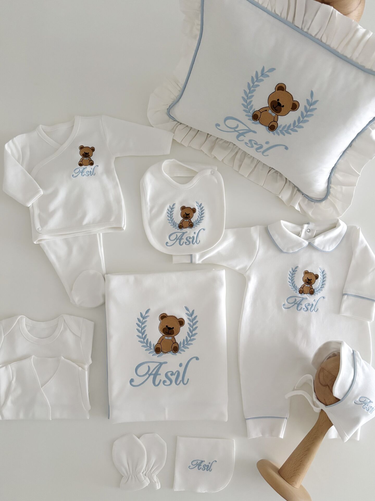 BEBE MAVİSİ 10 PARÇA HASTANE ÇIKIŞI