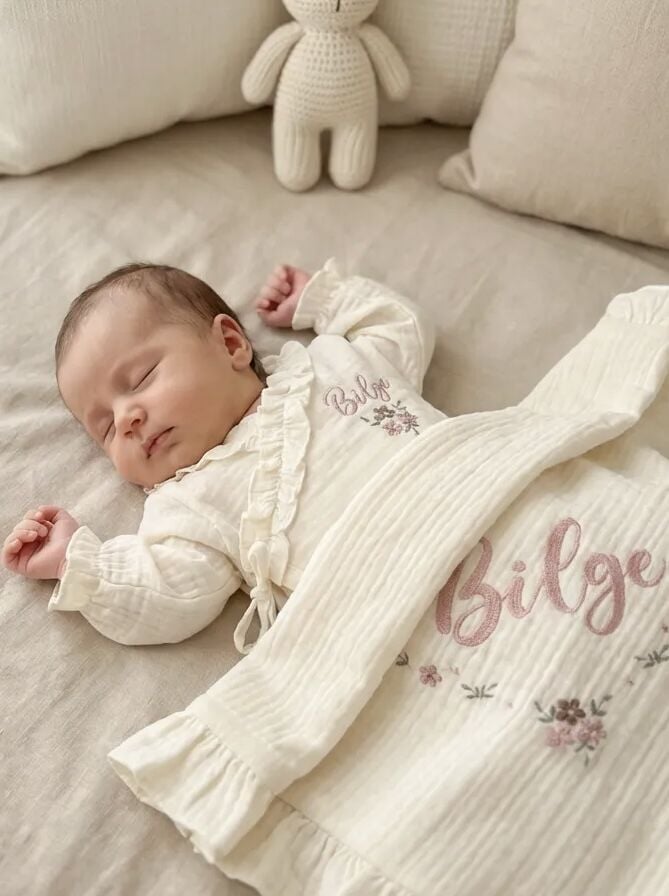 KREM MÜSLİN HASTANE ÇIKIŞ