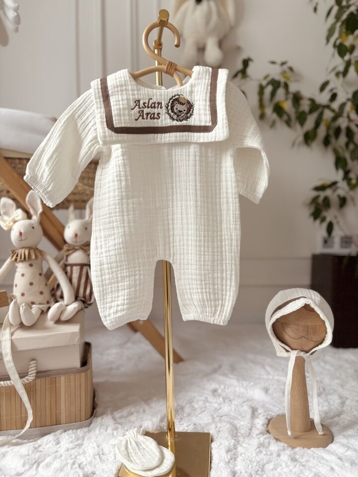 KREM MÜSLİN HASTANE ÇIKIŞI ERKEK