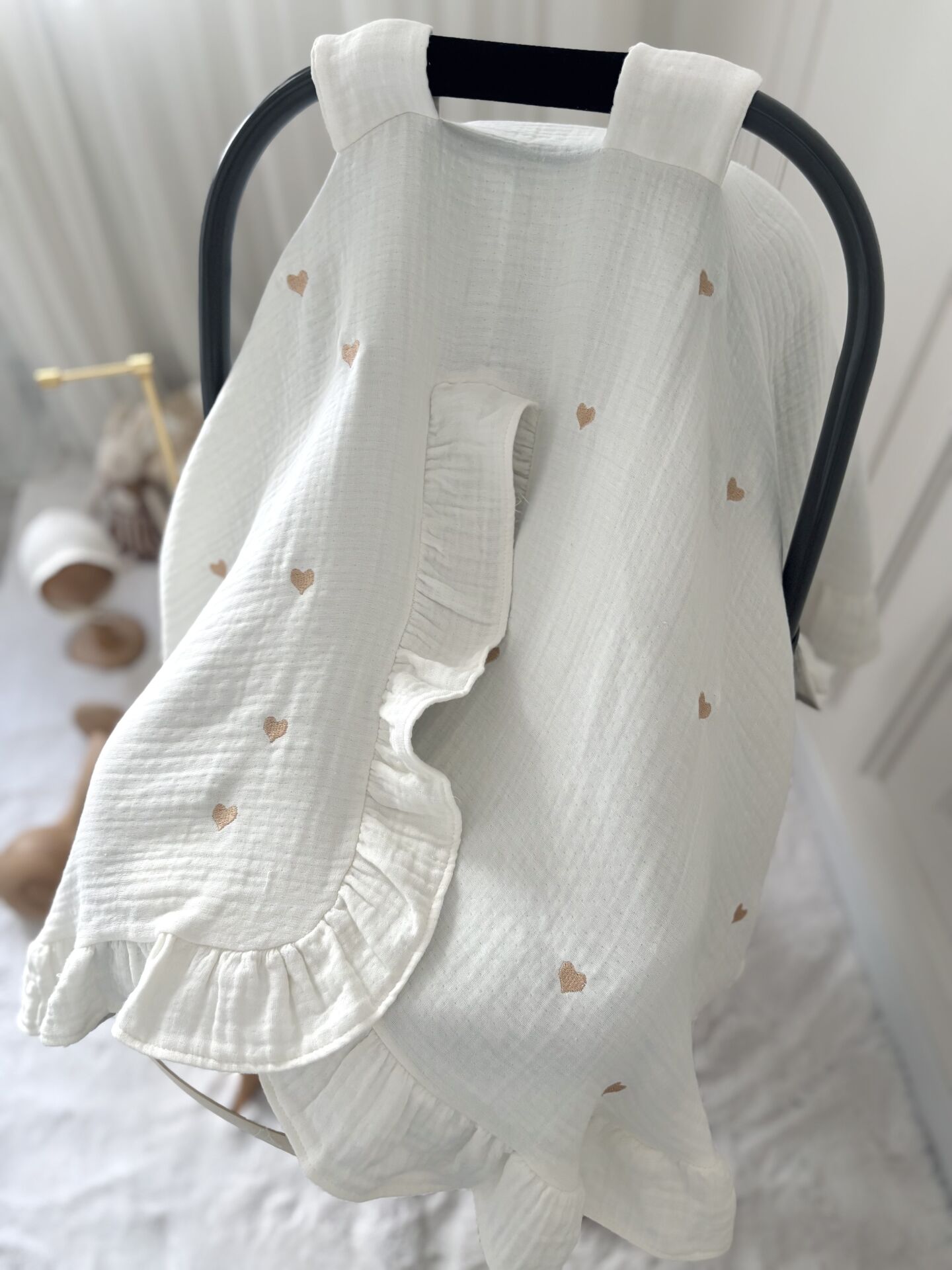 4 KATLI MÜSLİN PUSET ÖRTÜSÜ