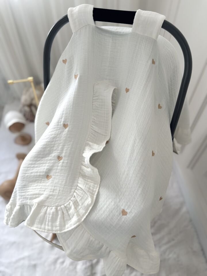 4 KATLI MÜSLİN PUSET ÖRTÜSÜ