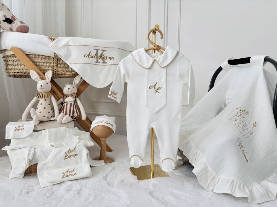 LITTLE MAN 10 PARÇA HASTANE ÇIKIŞI KREM