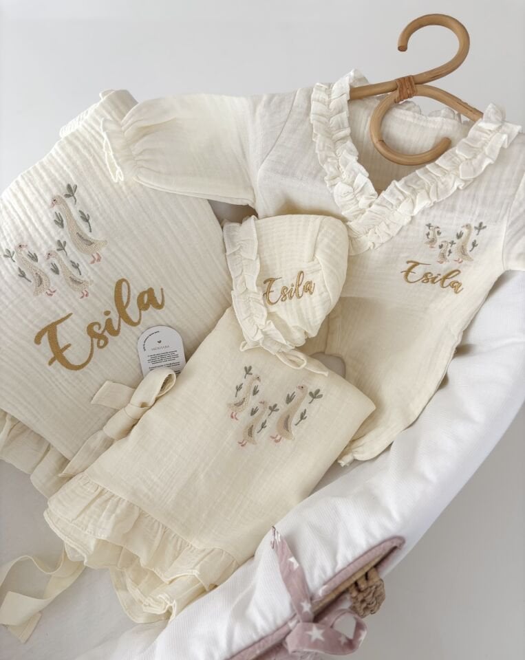 KREM MÜSLİN HASTANE ÇIKIŞI