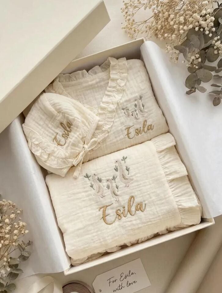 KREM MÜSLİN HASTANE ÇIKIŞI