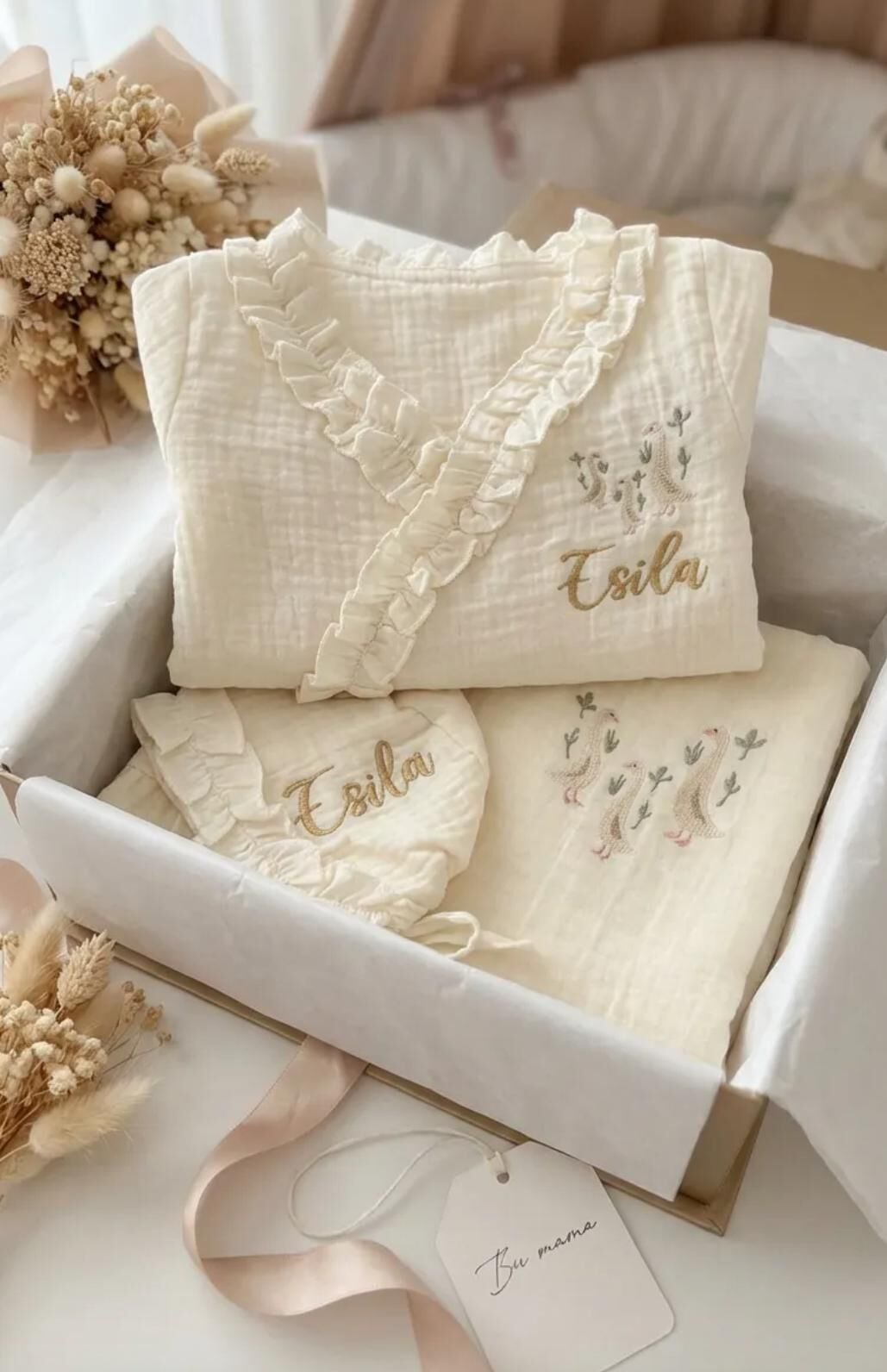 KREM MÜSLİN HASTANE ÇIKIŞI