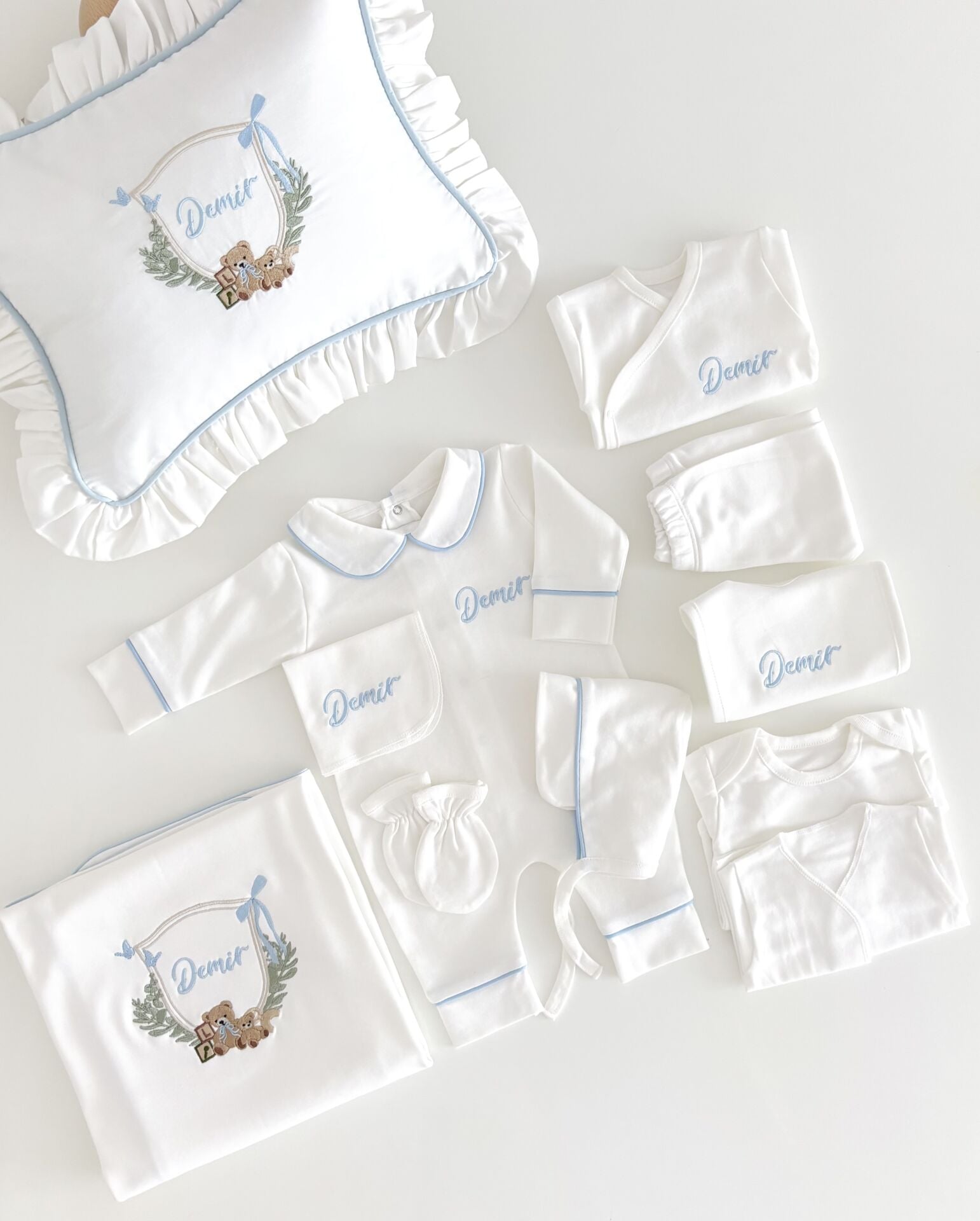 BEBE MAVİSİ 10 PARÇA HASTANE ÇIKIŞI