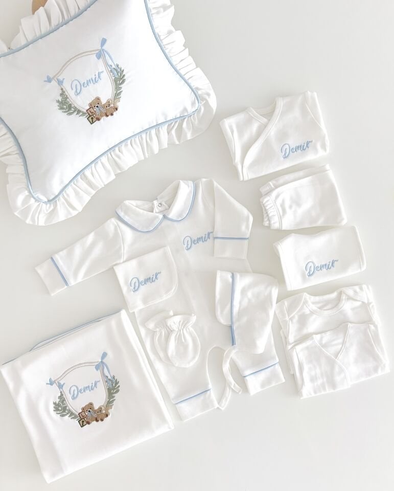 BEBE MAVİSİ 10 PARÇA HASTANE ÇIKIŞI