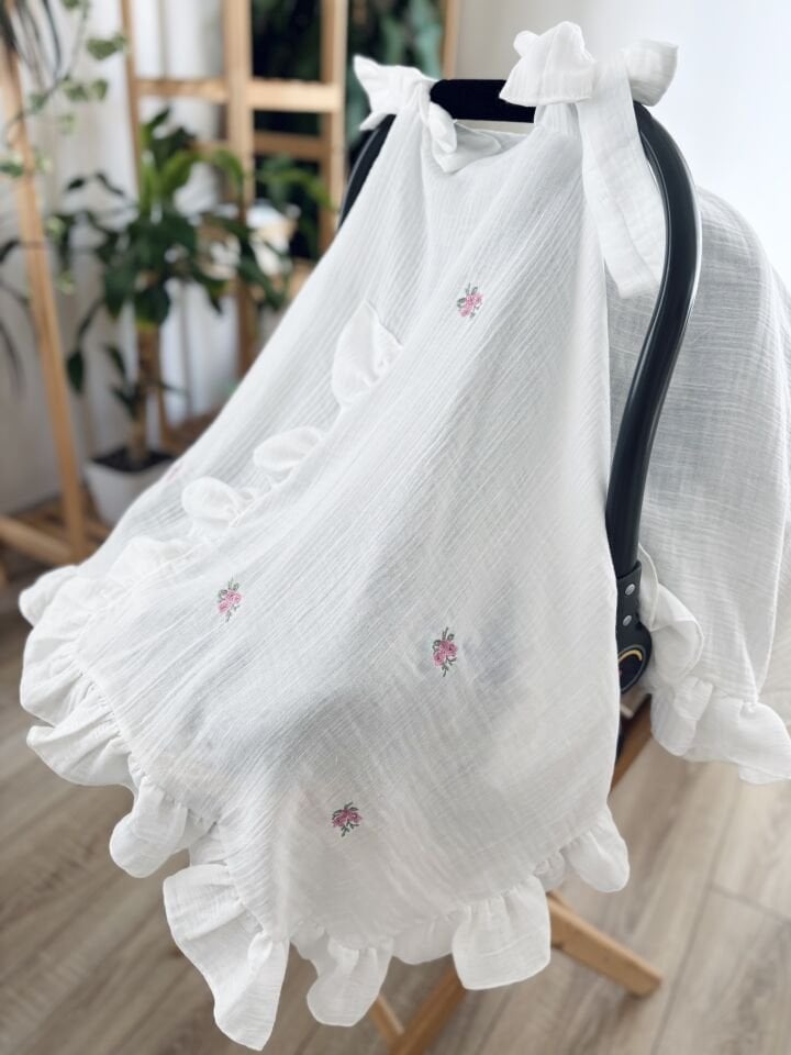 2 KATLI MÜSLİN PUSET ÖRTÜSÜ