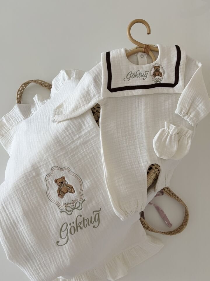 KREM MÜSLİN HASTANE ÇIKIŞI ERKEK