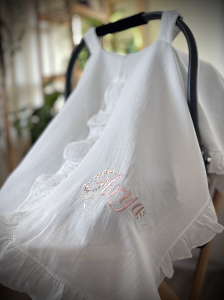 2 KATLI MÜSLİN PUSET ÖRTÜSÜ