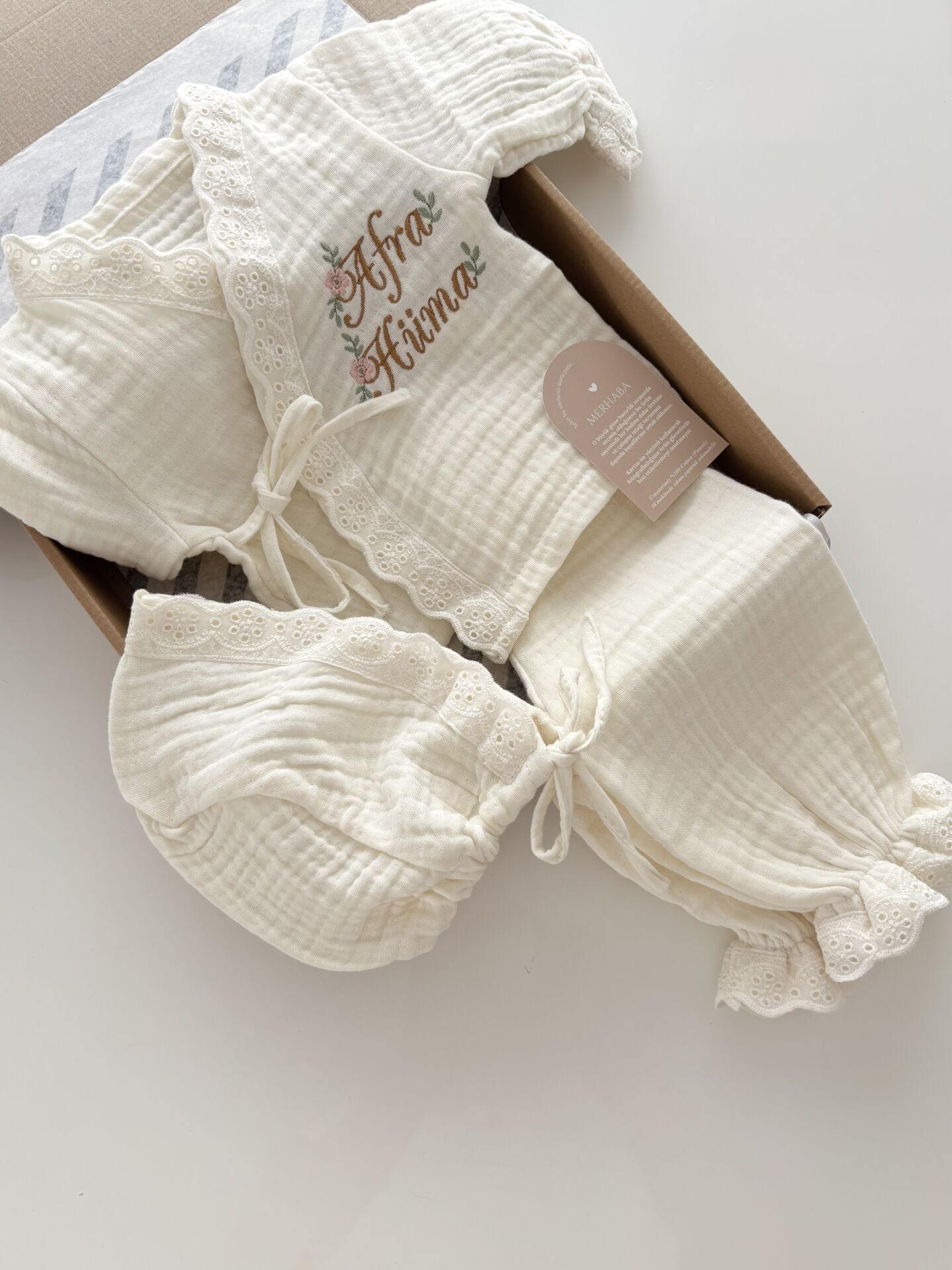 KREM  MÜSLİN HASTANE ÇIKIŞ