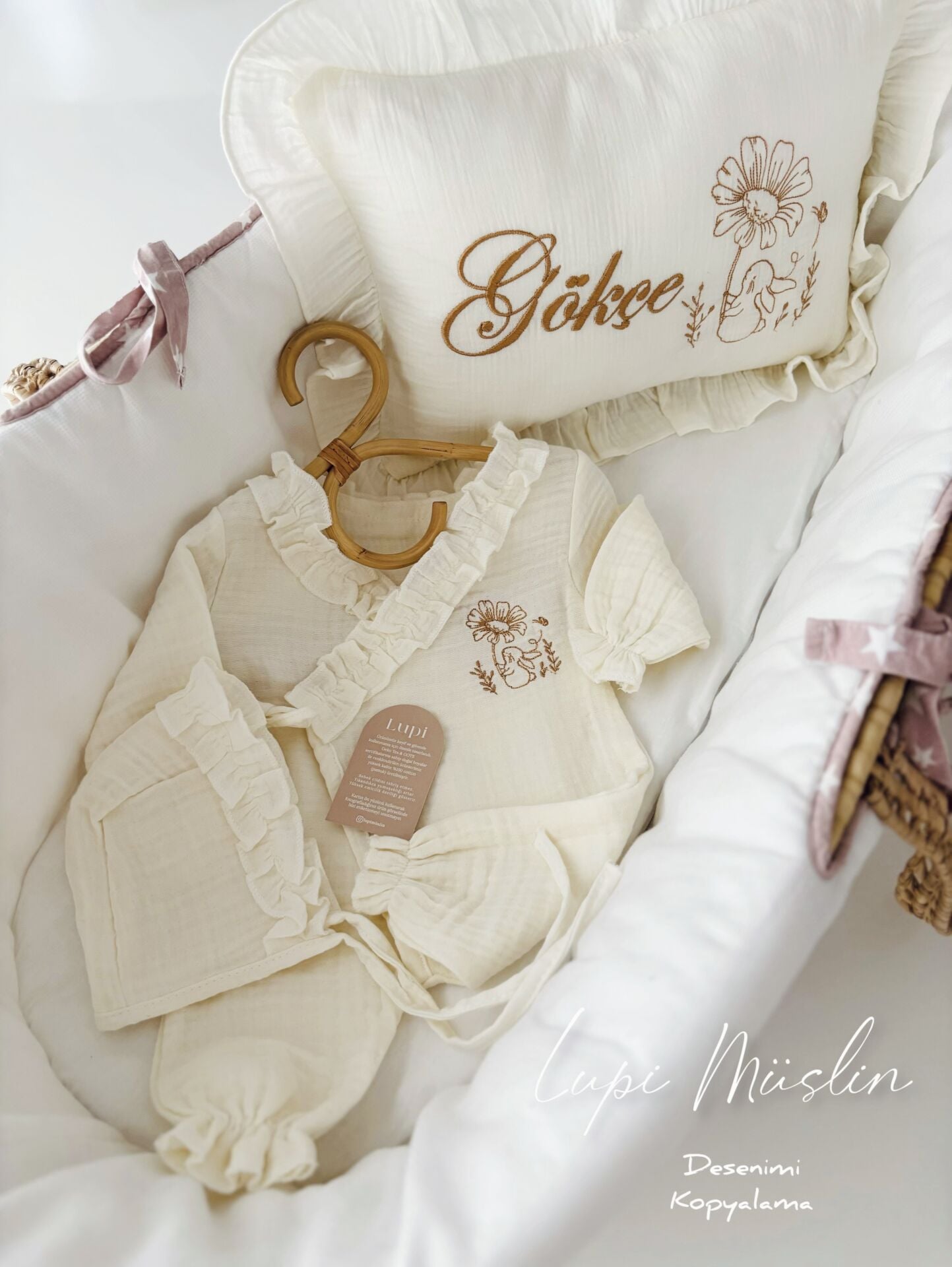 KREM MÜSLİN HASTANE ÇIKIŞ