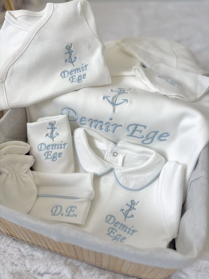 BEBE MAVİSİ 10 PARÇA HASTANE ÇIKIŞI