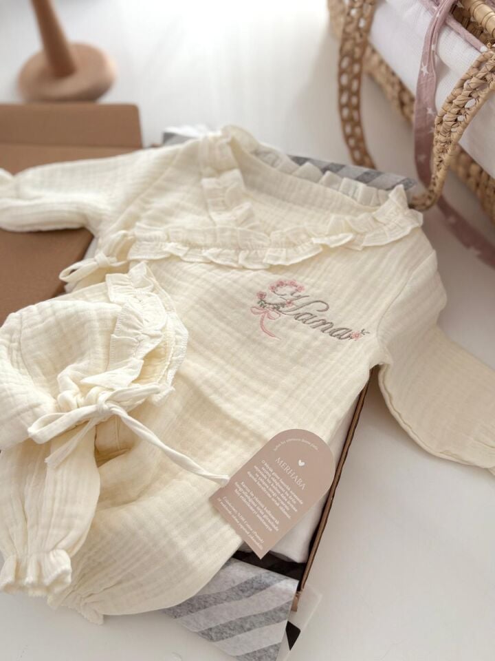 KREM MÜSLİN HASTANE ÇIKIŞ