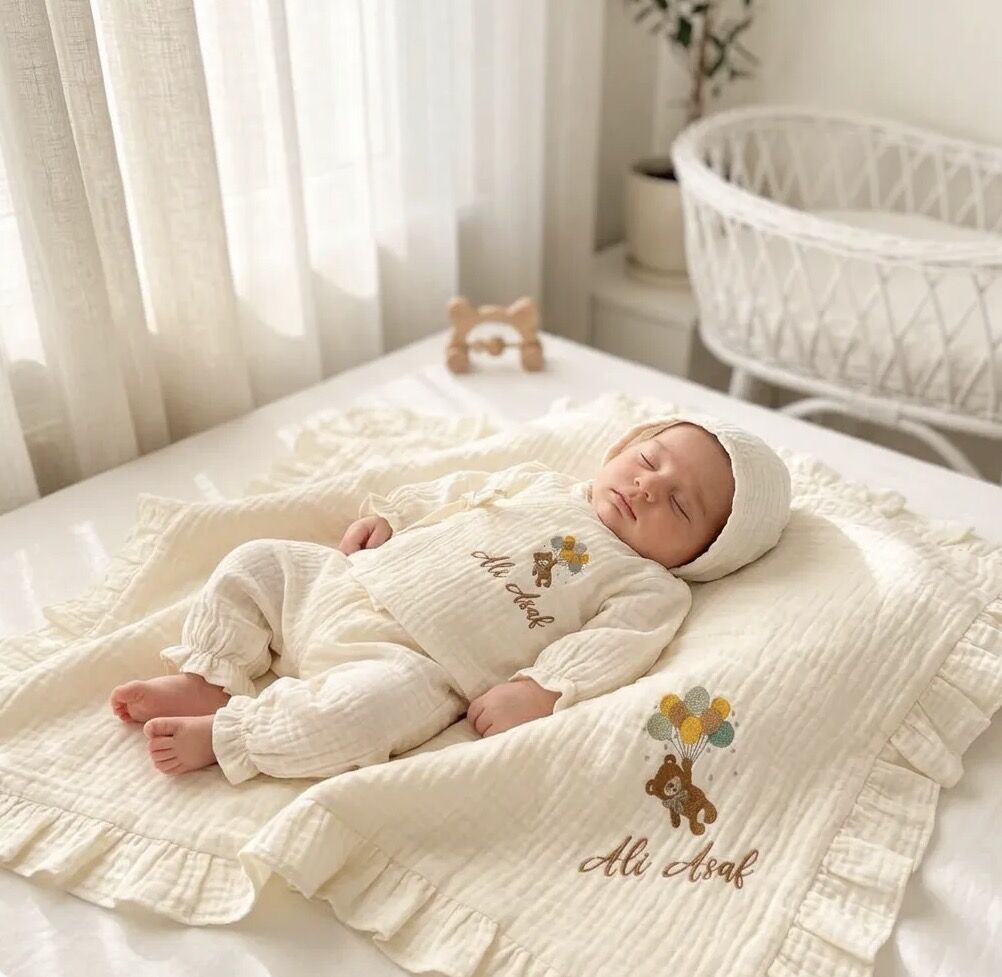 KREM MÜSLİN HASTANE ÇIKIŞ