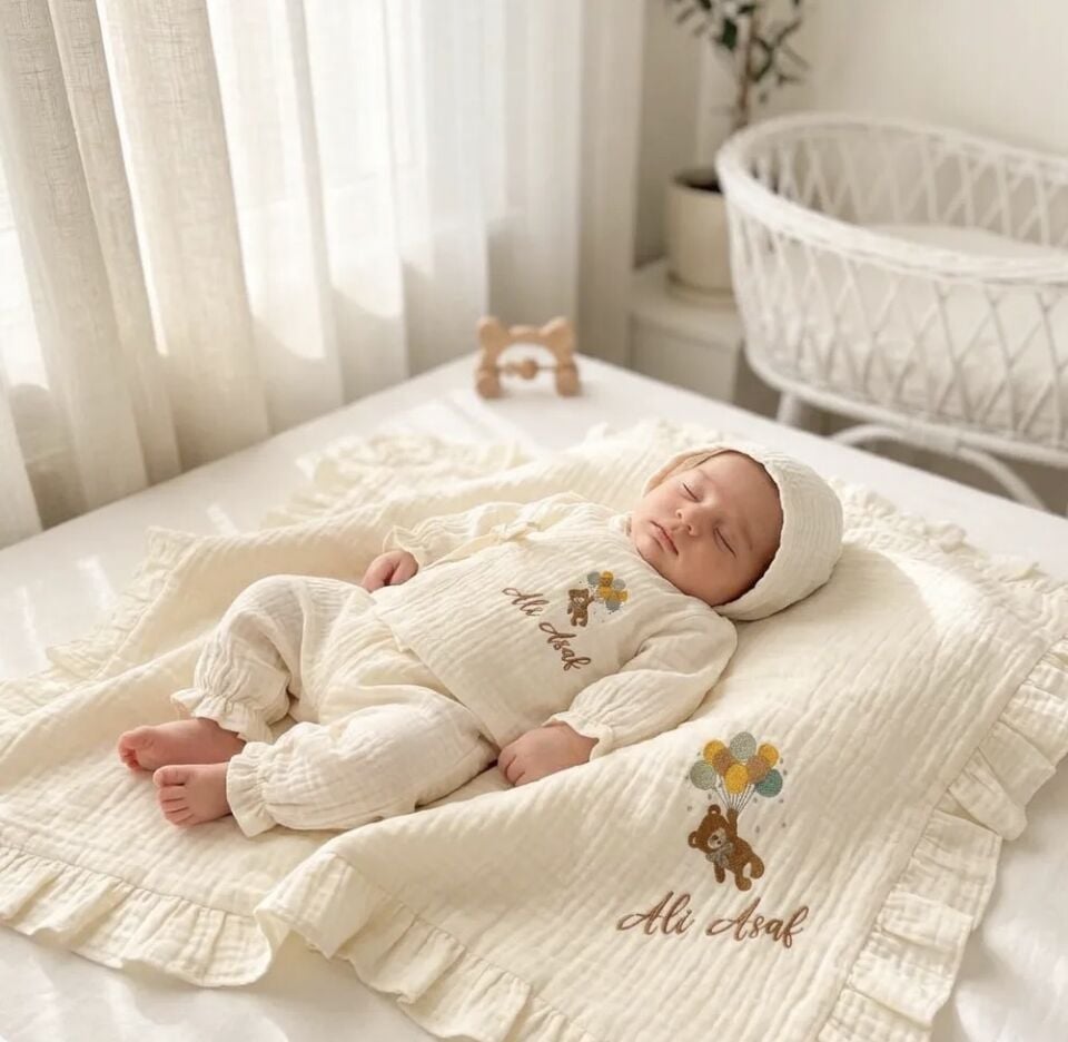 KREM MÜSLİN HASTANE ÇIKIŞ