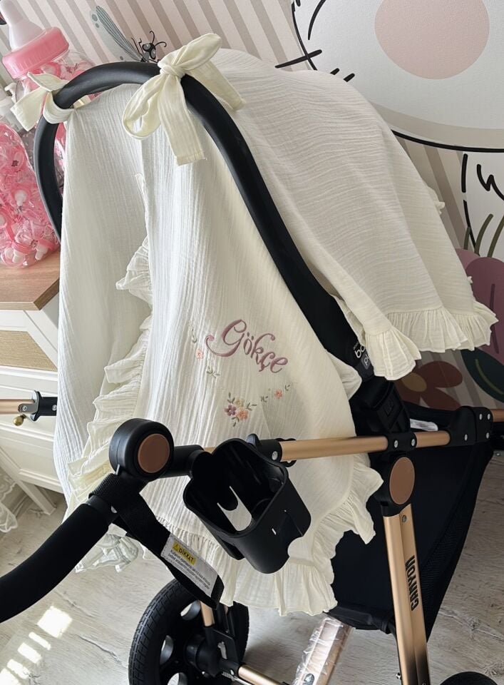 2 KATLI MÜSLİN PUSET ÖRTÜSÜ