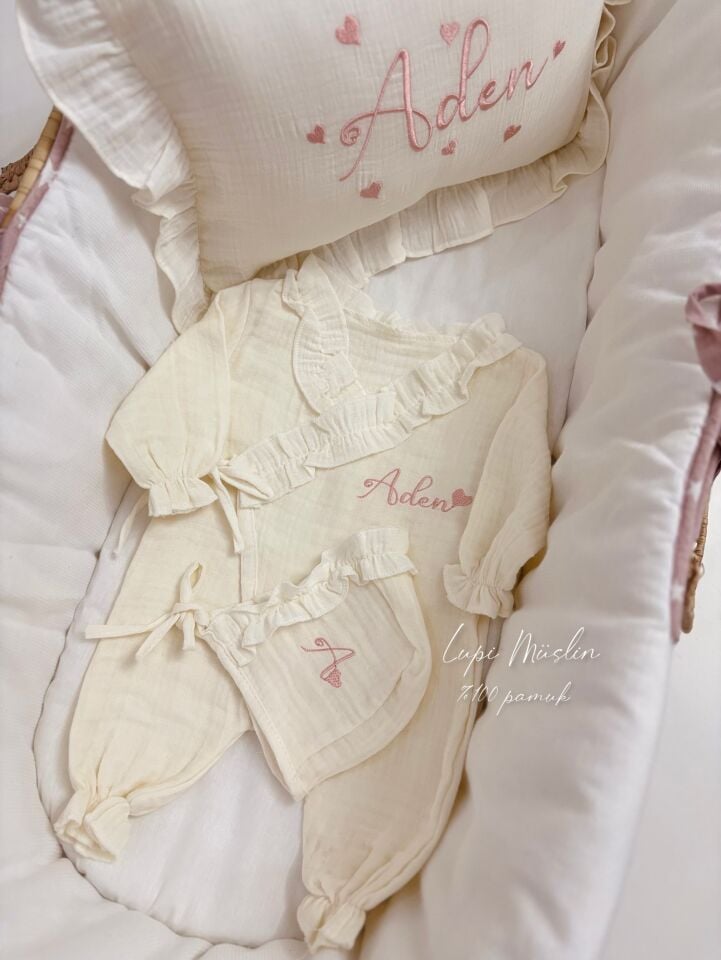 KREM MÜSLİN HASTANE ÇIKIŞ