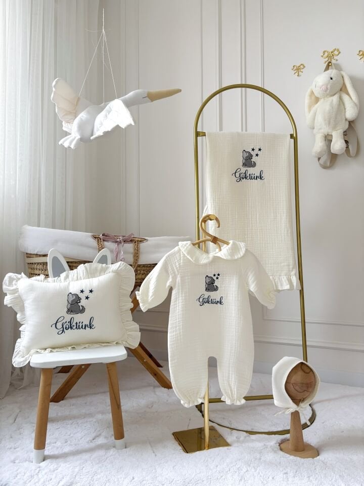 KREM MÜSLİN HASTANE ÇIKIŞI ERKEK